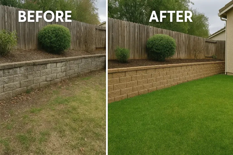 Our Projects 5 Retaining Wall Rebuild